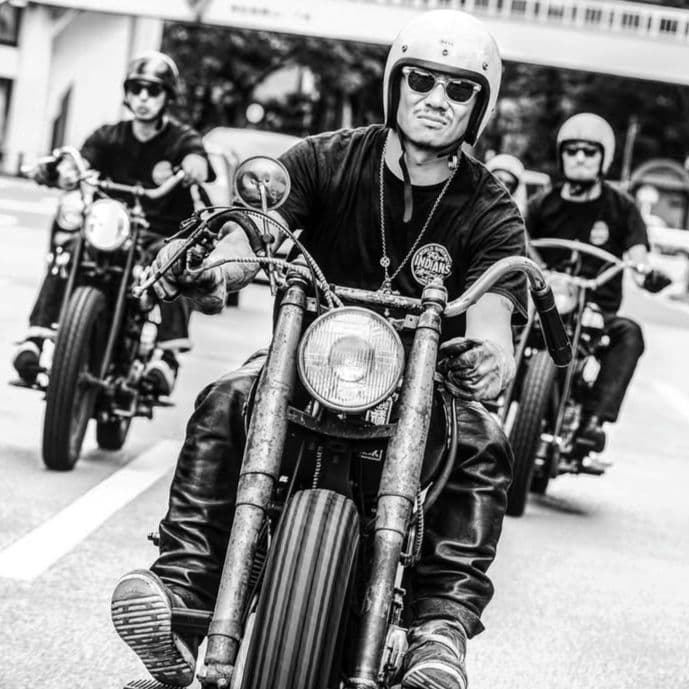 東京インディアンズ レザー パンツ ネイバーフッド チャレンジャー