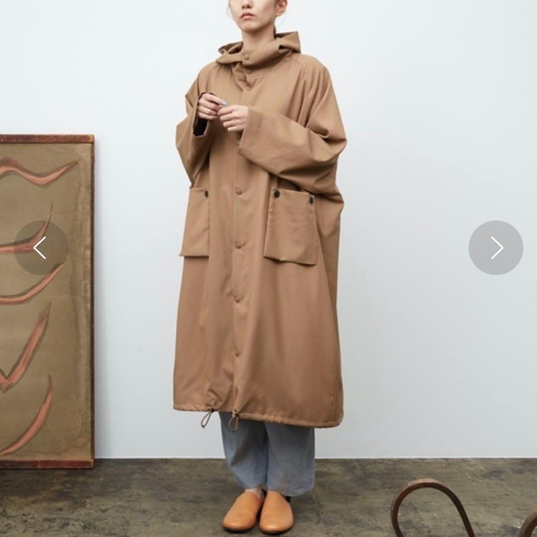 Dulcamara よそいきレイヤードビッグフラップロングコート ブラウン Dulcamara（ドゥルカマラ） モッズコート コート よそいきオーバー