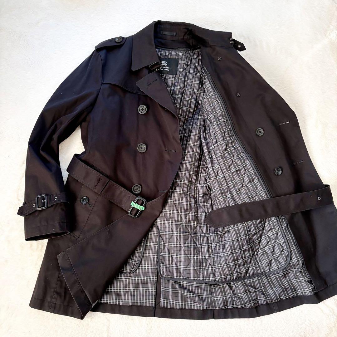 バーバリーブラックレーベル　ノバチェック　トレンチコート　L 黒　ライナー BURBERRY BLACK LABEL / バーバリーブラックレーベル | ノバチェック