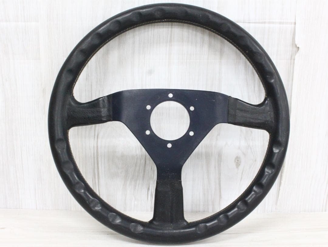 △希少 ヴィンテージ MOMO ステアリング モモステ レザー イタリア製