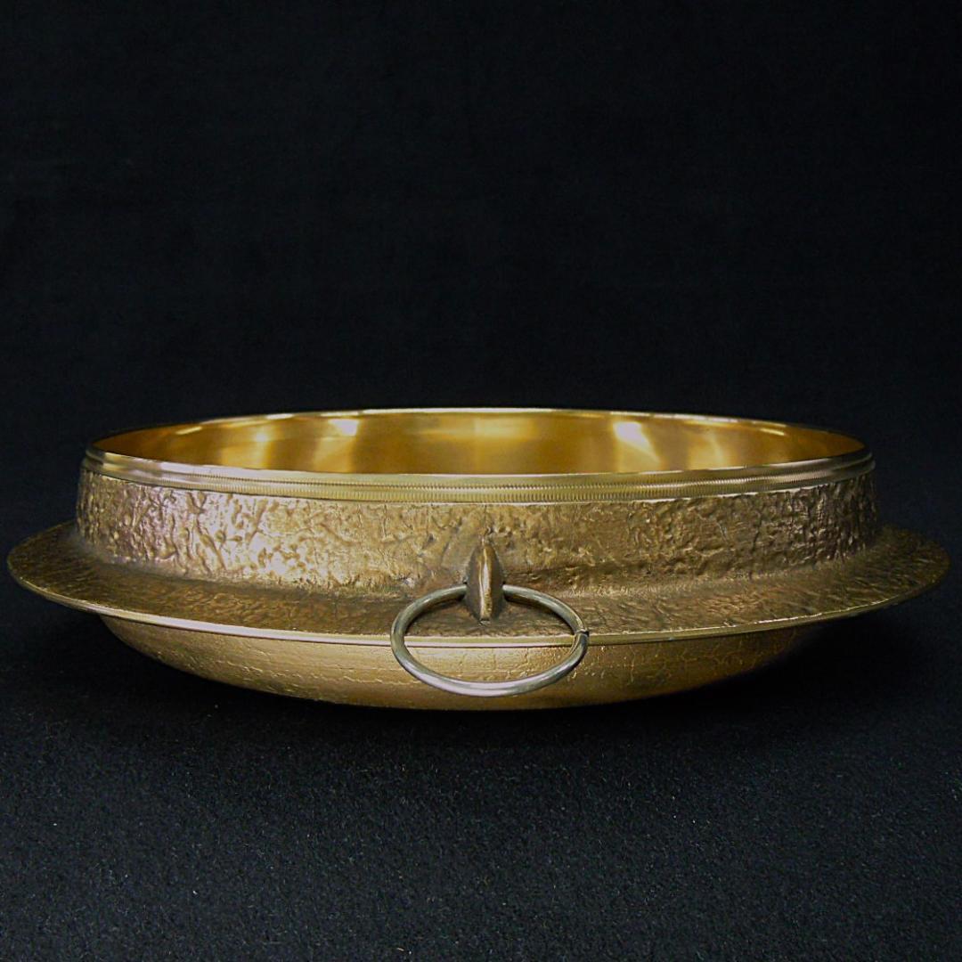 平井鋳造所 砲金鍋 すき焼鍋 1.85kg 在銘 美品 栞 化粧箱に訳有