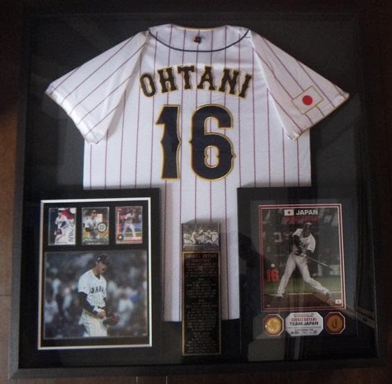 大谷翔平 WBC 2023 侍JAPAN ホームレプリカユニフォーム（刺繍）額入