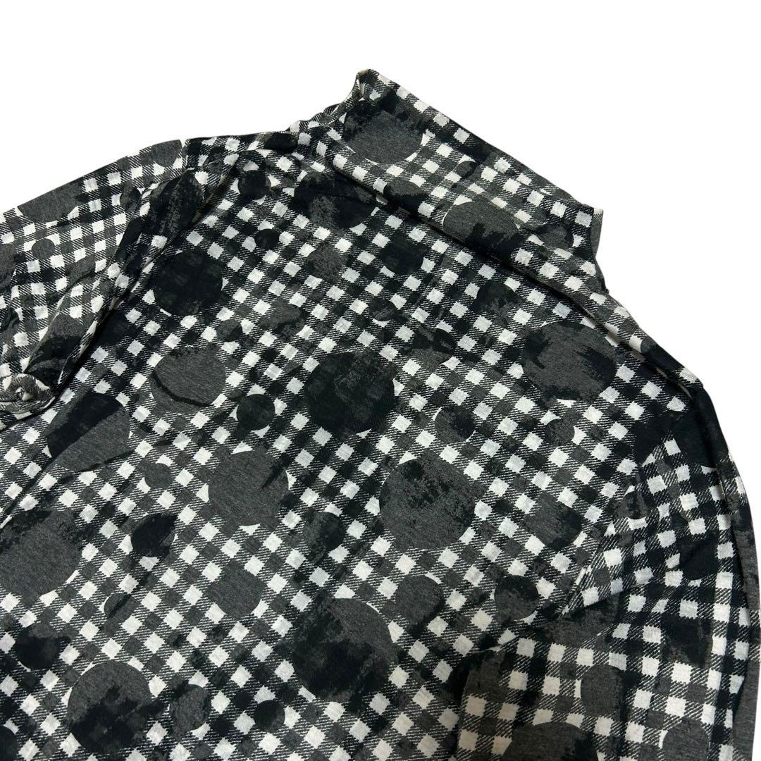 慈雨 デザインカットソー ドット チェック センソユニコ 40 L - メルカリ