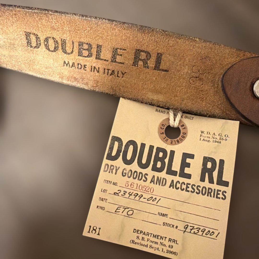 新品【希少】直営店購入 RRL ベルト ギャリソン ダブルアールエル 36