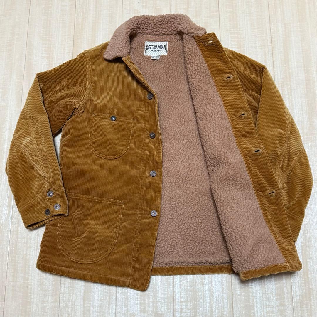 ジョーマッコイ コーデュロイ 内ボア カバーオール サイズ36 美品