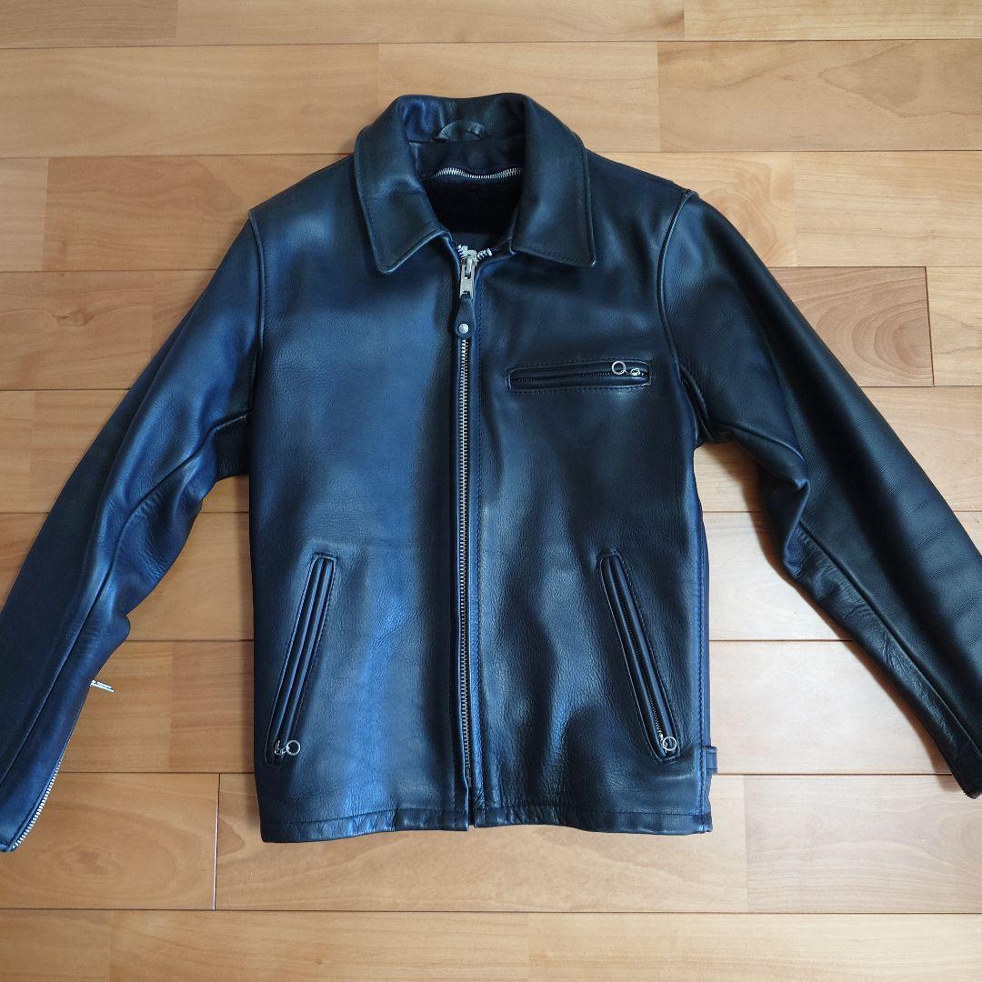 Schott 643 シングルライダースジャケット Schott SINGLE RIDERS 643(ショット 襟付きシングルライダース643