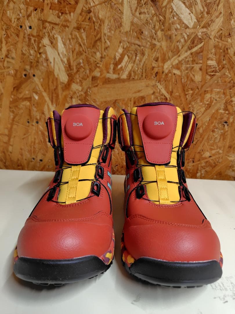 限定asics 安全靴 BOAシステム レッド - メルカリ