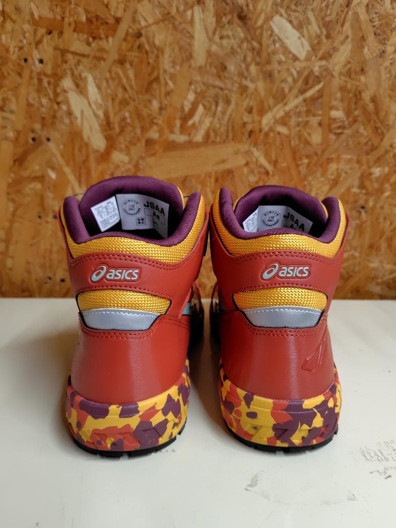 限定asics 安全靴 BOAシステム レッド - メルカリ