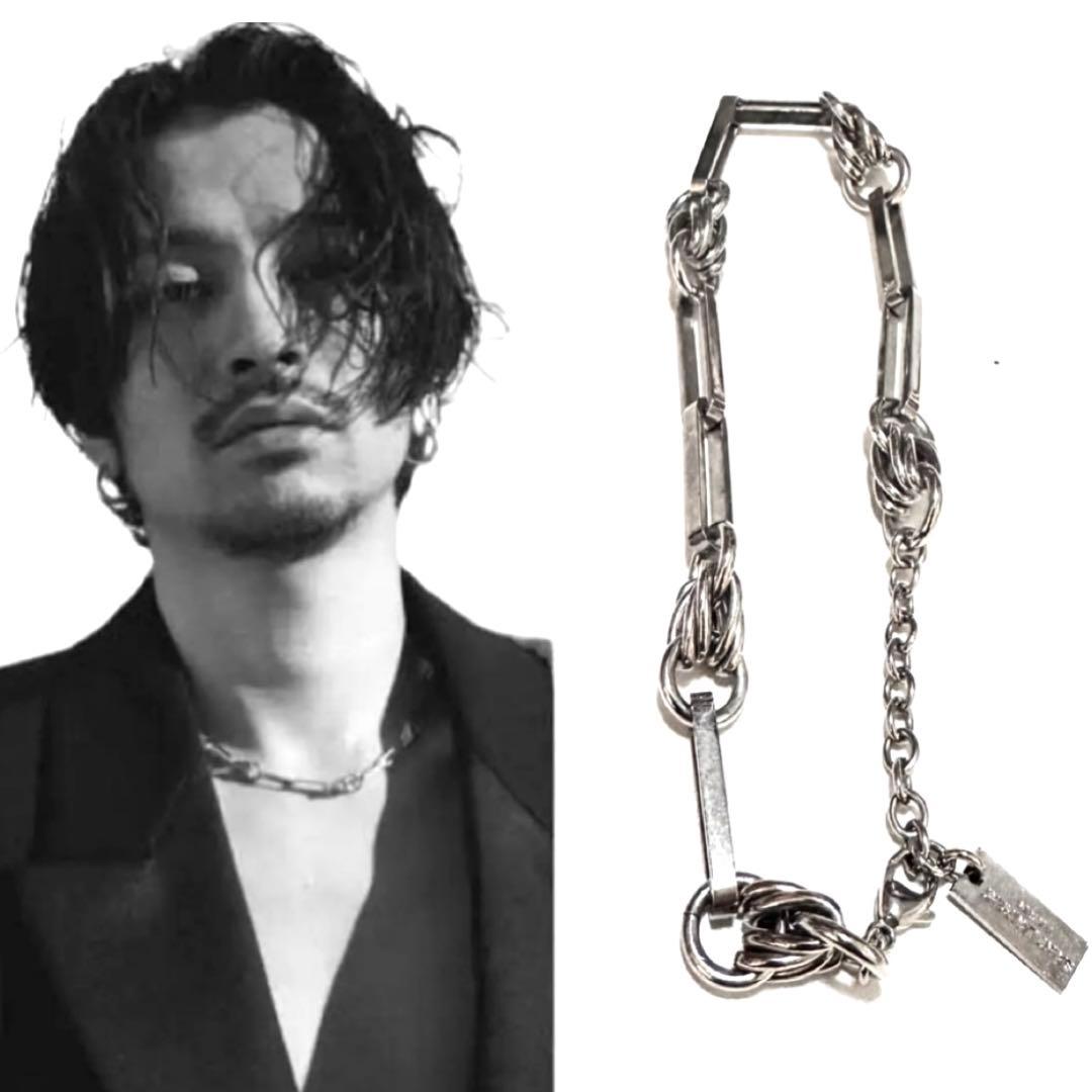 SAINT LAURENT 常田大希 氏 着用 モデル ブレスレット キングヌー常田大希着用 サンローラン レクタンギュラー ブレスレット