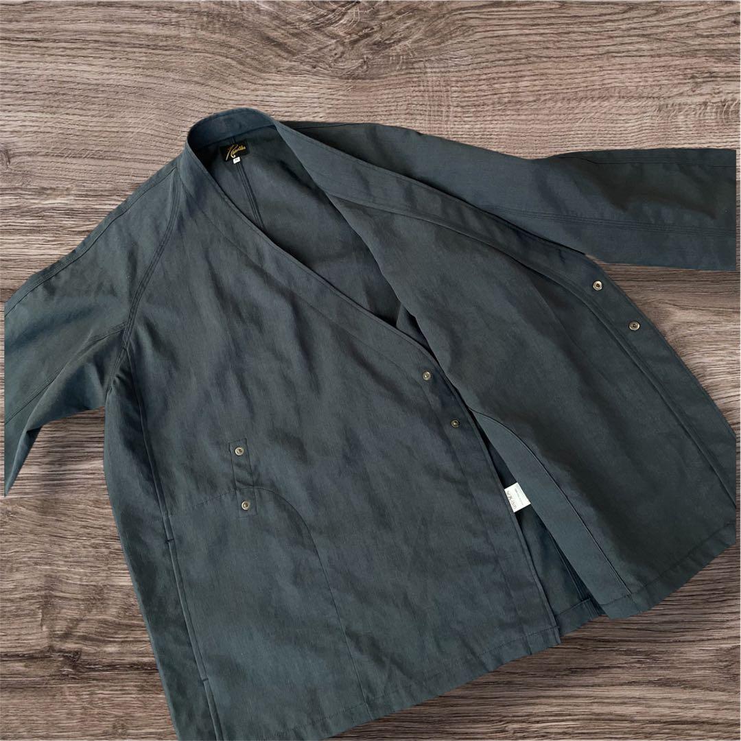 ニードルズ 作務衣ジャケット】Mサイズ ポリ100% ダブル 日本製 濃紺