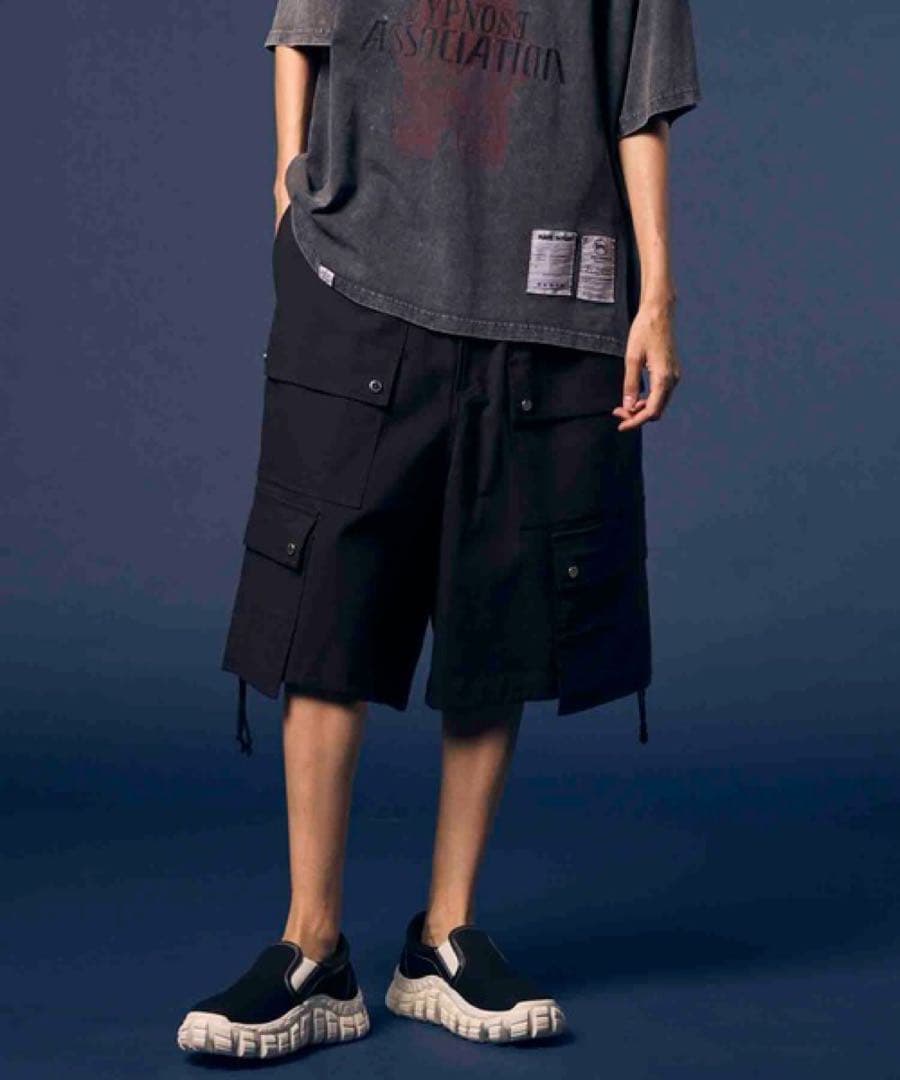 maison specialカーゴショートパンツ MAISON SPECIAL（メゾンスペシャル） パンツ Studs Leather Shorts