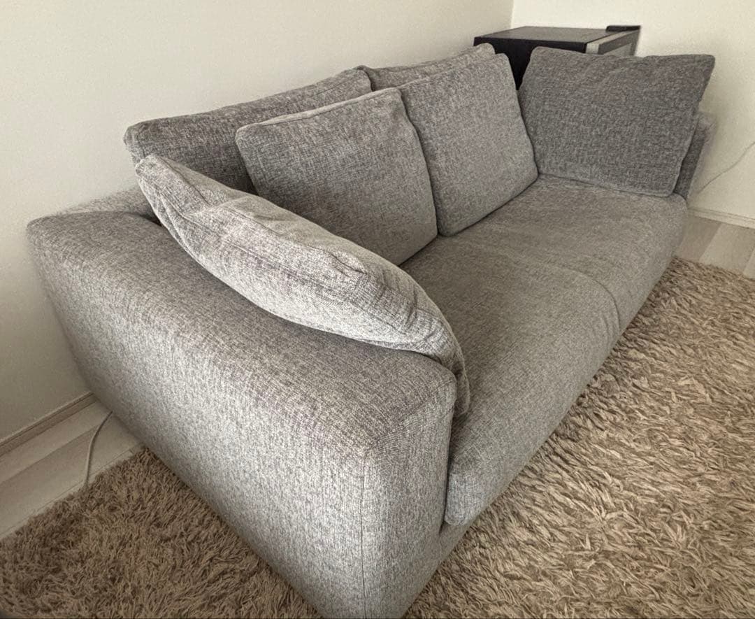 LIVING HOUSE】当時の価格30万・カバリングソファ・羽毛・2.5人用