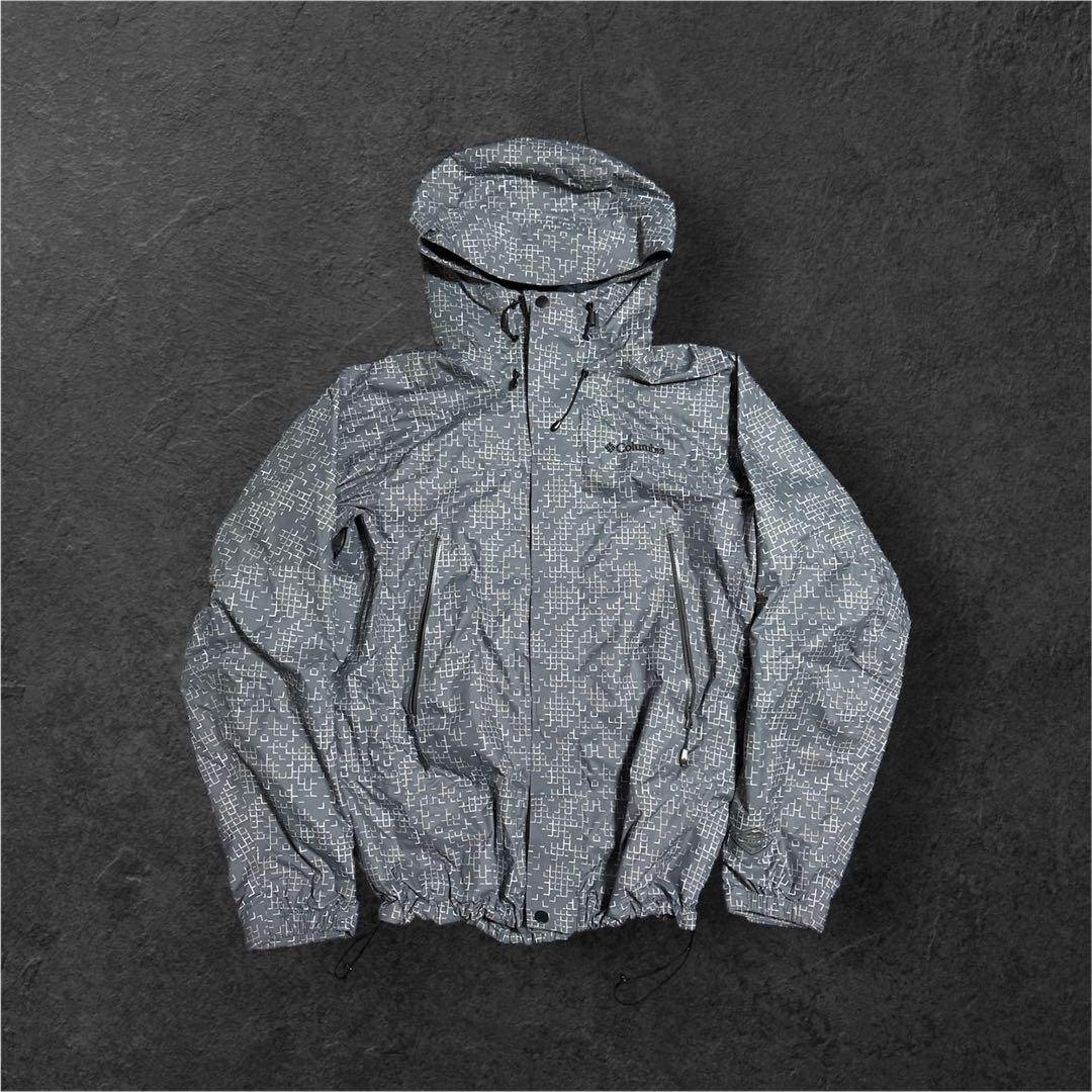 Colombia マウンテンパーカー 00s 総柄 チェックドローコード Colombia マウンテンパーカー 00s 総柄 チェックドローコード Colombia