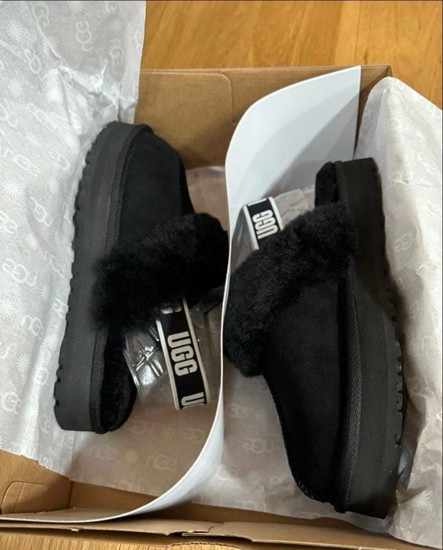 UGG アグ K FUNKETTE ファンケット ファーサンダル 22.5cm