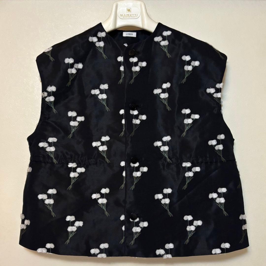 LOEFF ロエフ ワタスゲ ジャカード ベスト - メルカリ