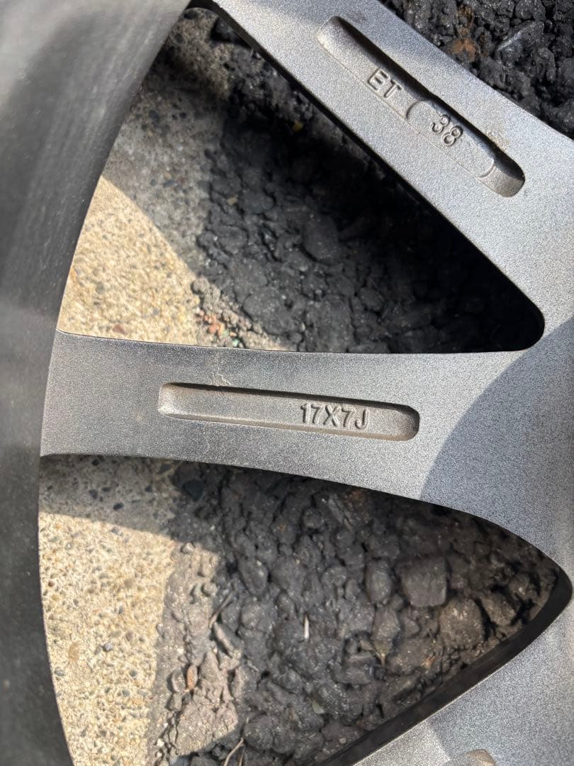 シルバースポークホイールセット DUNLOP 225/60R17 - メルカリ