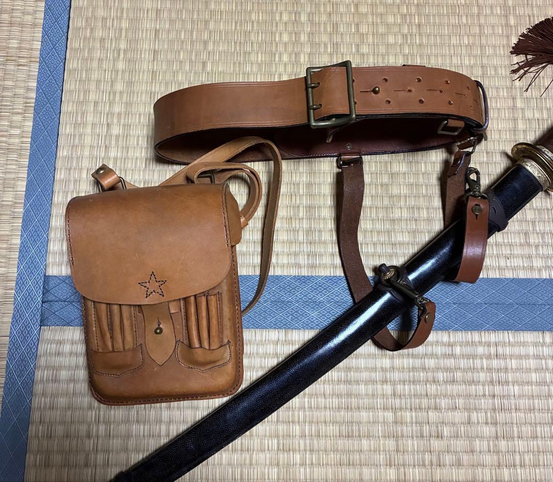 中田商店　刀帯＋図嚢 ミリタリーショップ 革ジャン 中田商店