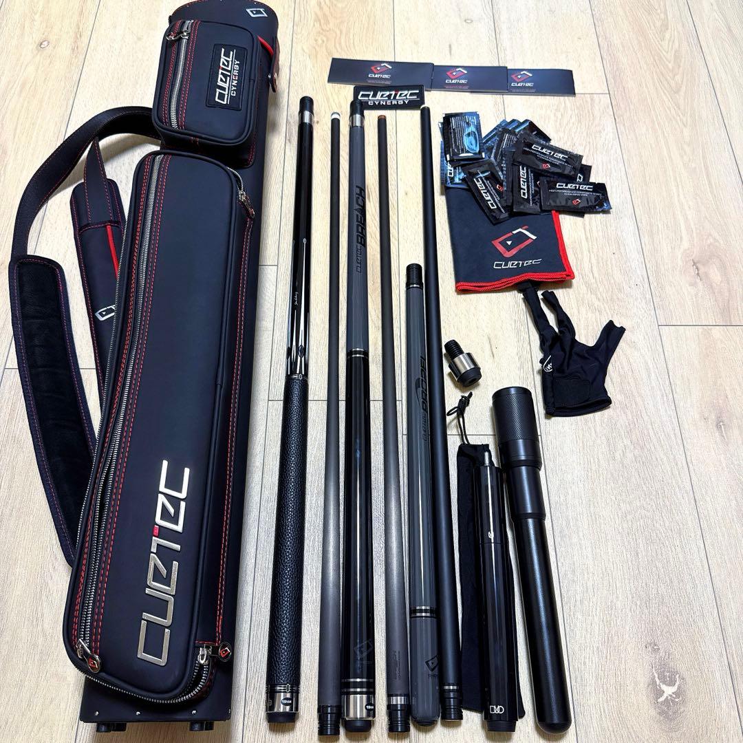 キューテック CUETEC 各種キュー, ケースなど一式（シナジーシャフト装備） 数量限定 20%OFF】キューテック キュー 95-370 +シナジーシャフト
