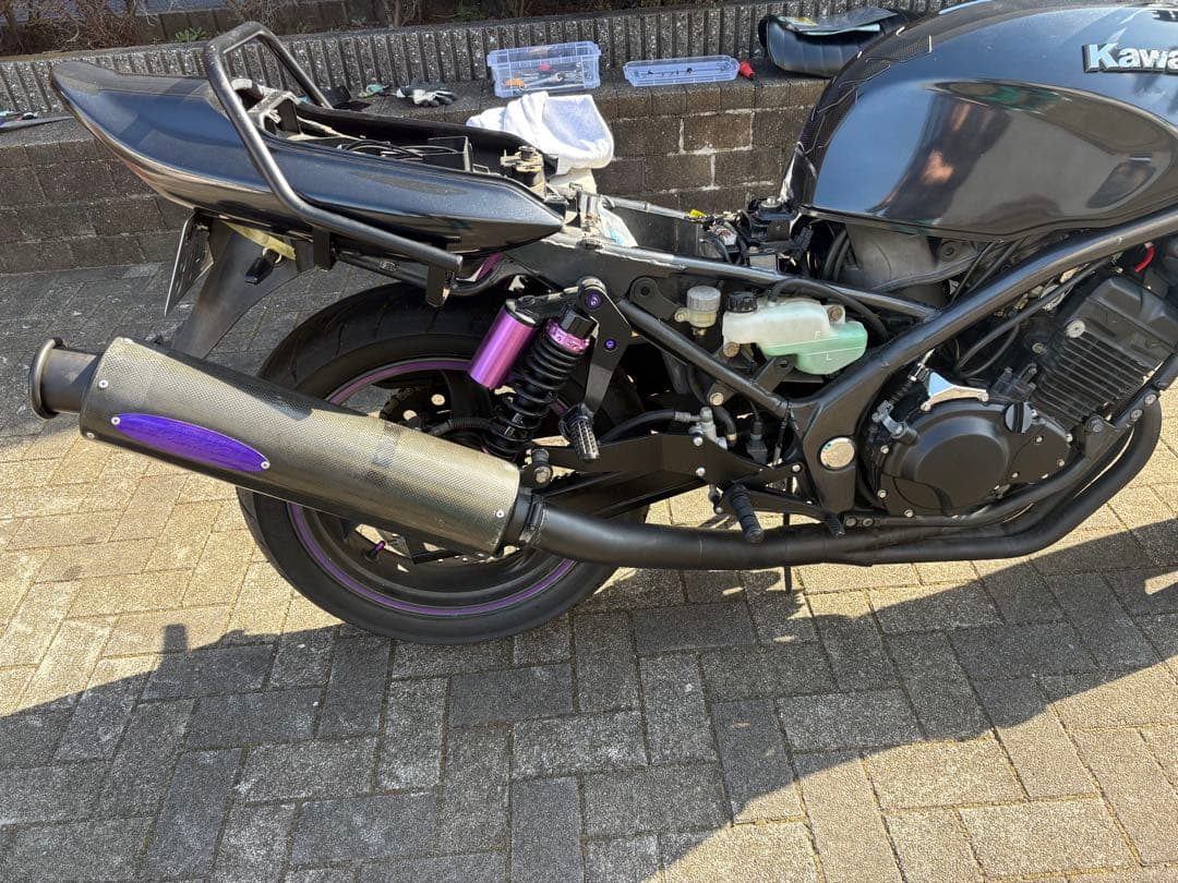 ASAHINAレーシングマフラー。サイレンサー付き。 フルエキゾースト 16-19ZX10R | バイクマフラーの製造販売店です。ワンオフ・オーダー