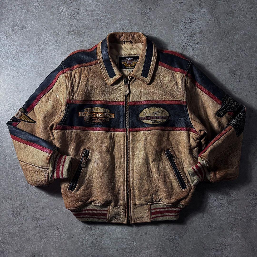 90s ハーレーダビッドソン フライトレザージャケット A-2 G-1 90s ハーレーダビッドソン フライトレザージャケット A-2 G-1 - メルカリ