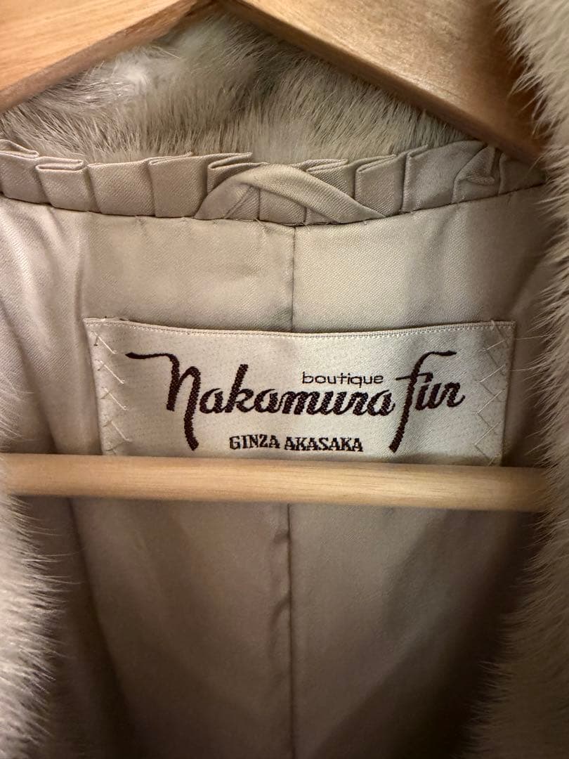 Nakamura Fur 毛皮コートベージュ 訳あり - メルカリ