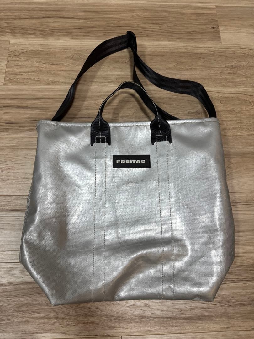 フライターグ F74 BOB トートバッグ　シルバー　グレー 中古・古着通販】FREITAG (フライターグ) F74 BOB 2WAYバッグ ブラック