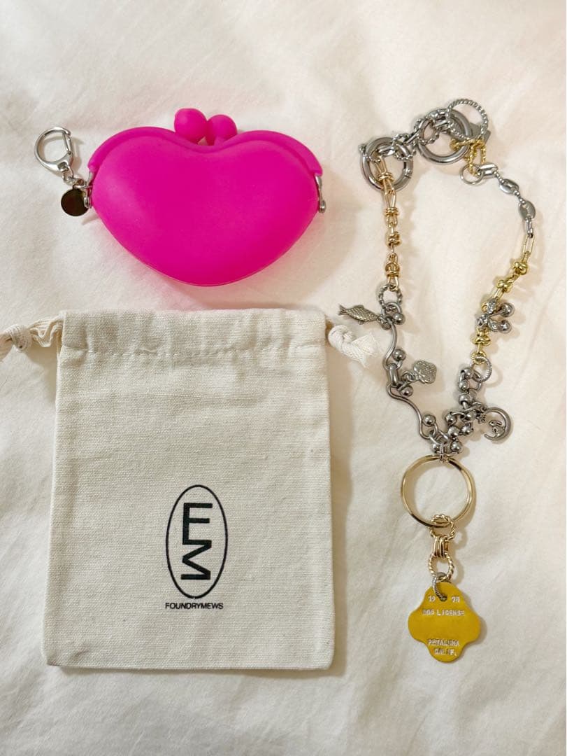 foundry mews ファウンドリー ミューズ】チェーンネックレス&ポーチ