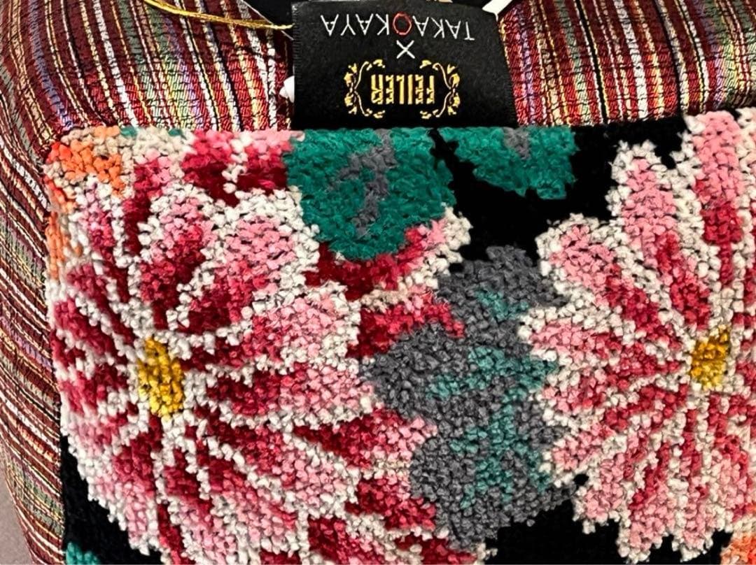 フェイラー和柄西陣織 シルク 絹 クッション 枕 新品タグ付きFEILER