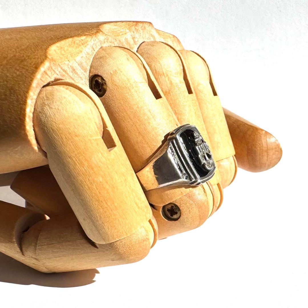 US Navy Ring Sterling Silver Vintage #11