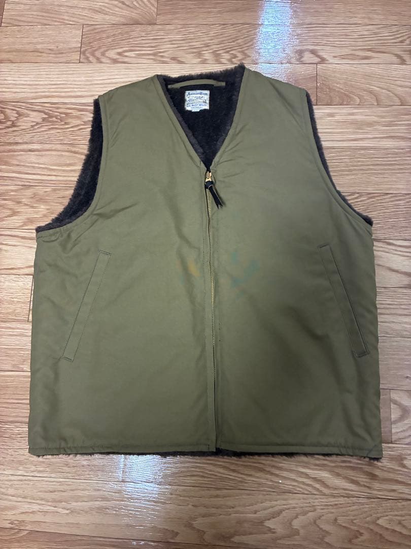 リアルマッコイズ　usn アルパカベスト デッキベスト THE REAL McCOY'S（リアルマッコイズ）のアルパカ デッキベストを