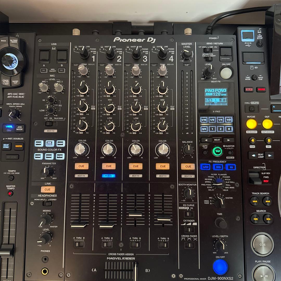 Pioneer DJ DJM-900NXS2 4チャンネルミキサー DJM-900NXS2 (archived) 4-channel professional DJ mixer (black
