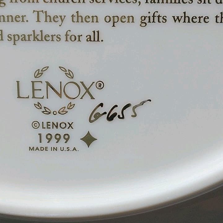 LENOXレノックス1999年クリスマスプレートメキシコ 限定生産レア希少