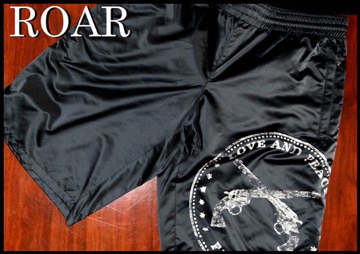ROAR モチーフ スイムパンツ 水着 黒 2 M ロアー メンズ 海パン MinoriTY（マイノリティ） スイムウェア メンズ 海水パンツ メンズ 海