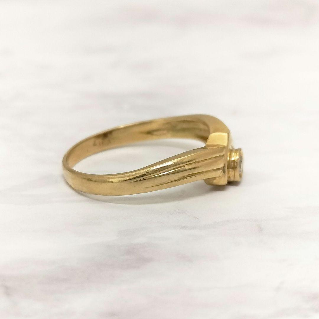 タイムセール♡K18 ダイヤモンド リング 0.07ct 11.5号 レディース