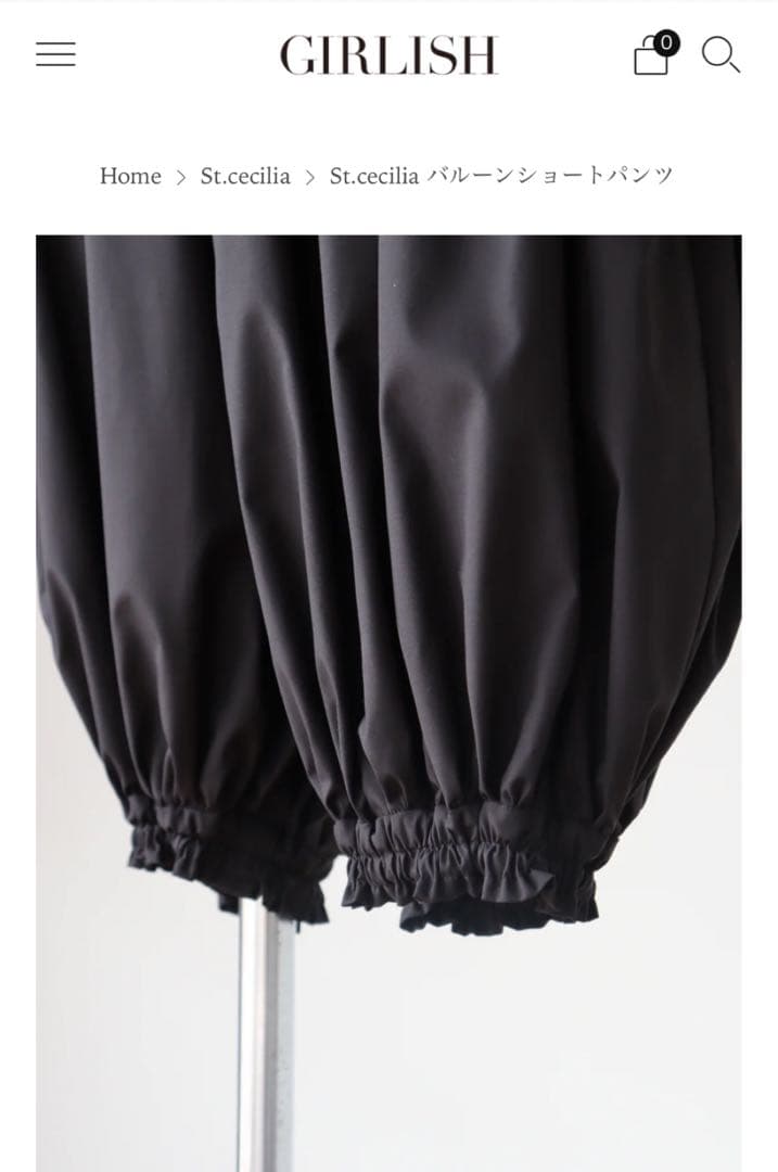 まる様専用girlishガーリッシSt.ceciliaバルーンショートパンツ - メルカリ
