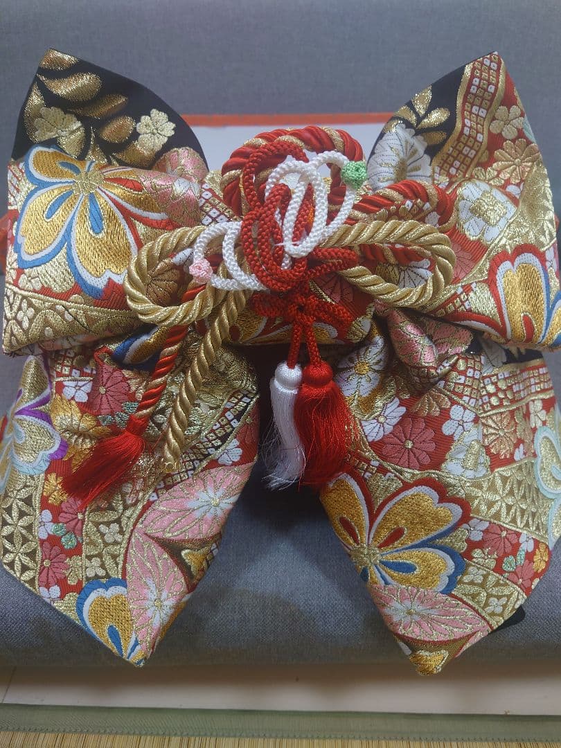 七五三用・七歳用正絹・誂え高級作り帯 楽天市場】七五三 7歳 七歳 帯 作り帯 結び帯 日本製 大寸 白 小桜