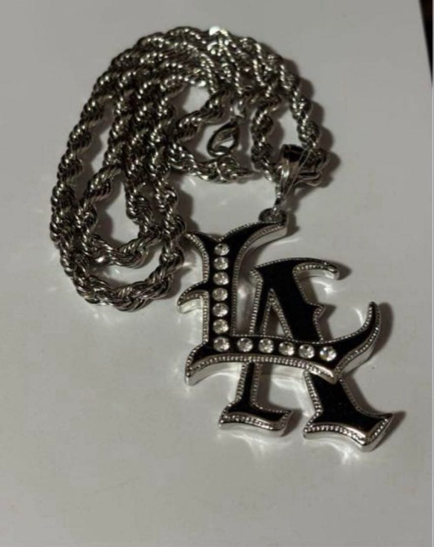 LA ブリンブリン b-boy ロングチェーンネックレス チカーノ アバランチ b-boy ロングチェーン ネックレス 六芒星 シルバー アバランチ