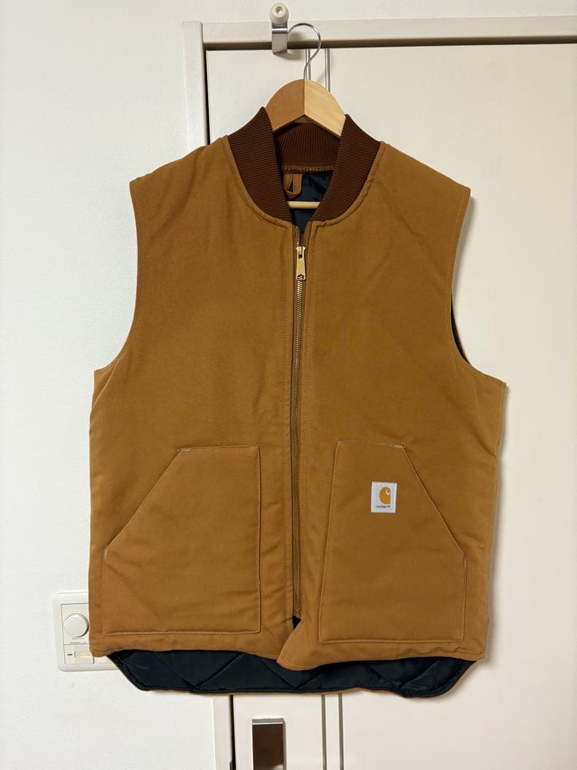 80s carhartt カーハート duck vest large tall Carhartt® Men's Arctic Quilt Lined Duck Vest - Big & Tall - Fort
