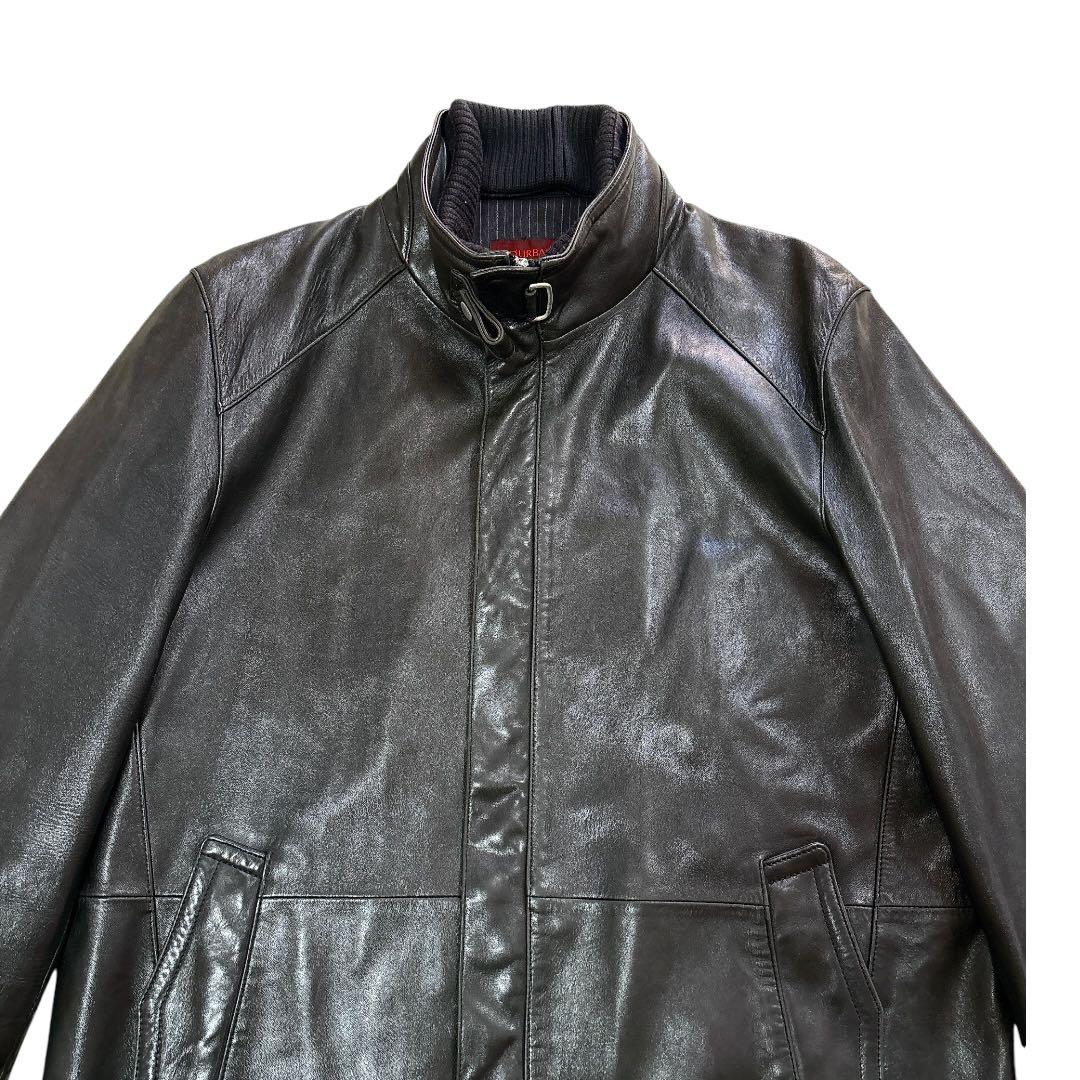 DURBAN ダーバン レザージャケット ラムレザー シープスキン 本革 黒