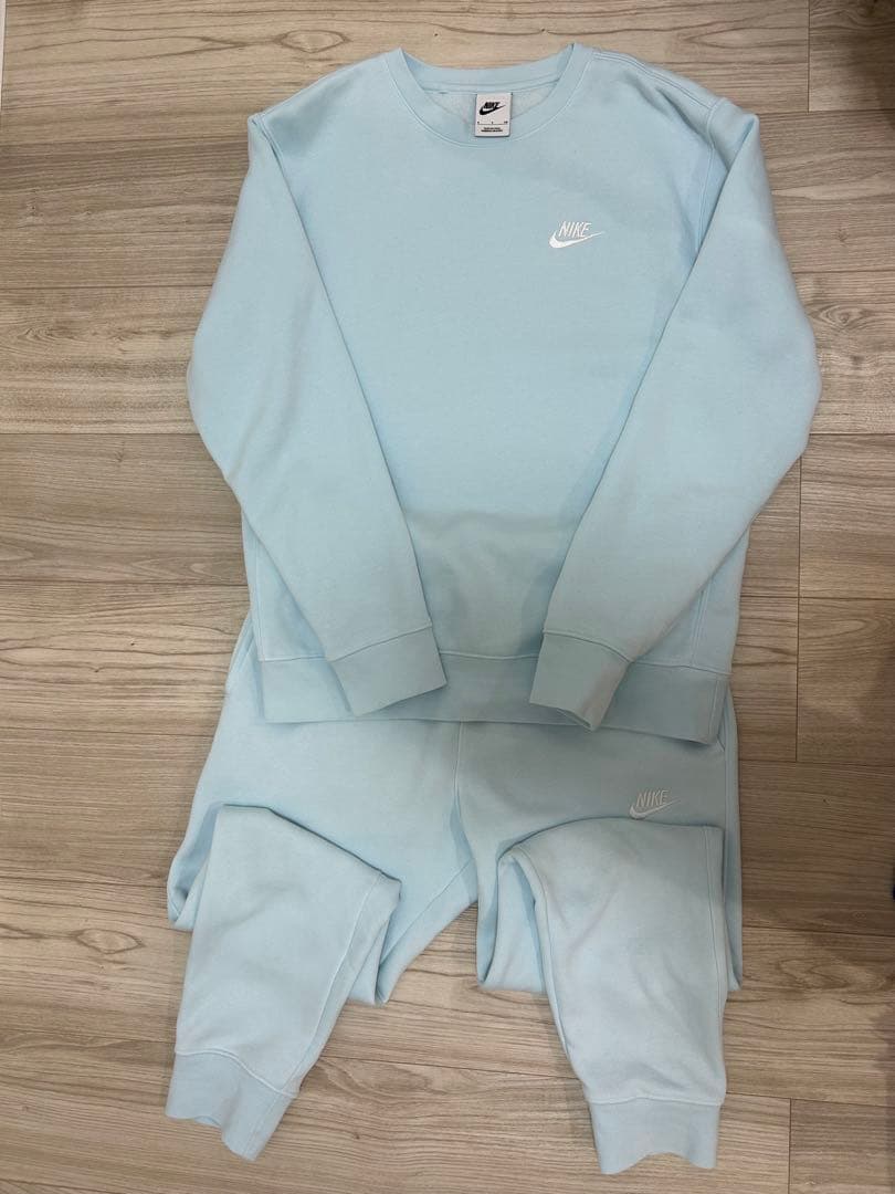 Nike ライトブルー トレーナー・パンツセット ナイキ(NIKE) スウェットトレーナー J NSW クラブ フリース 裏起毛