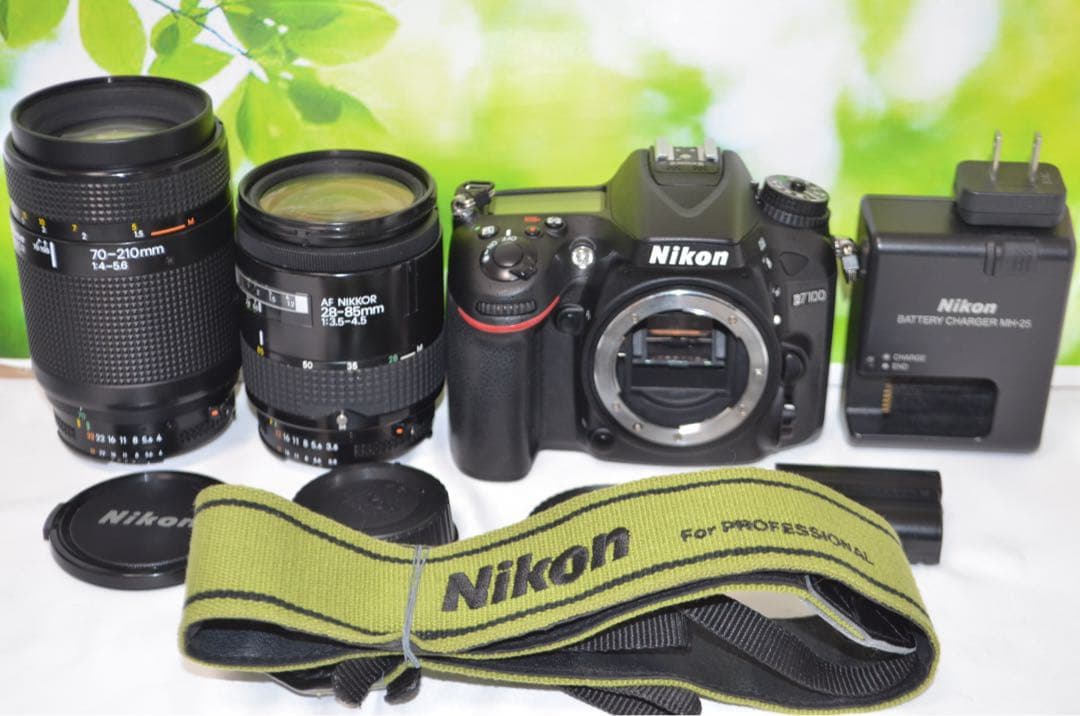 美品 ニコン Nikon D7100☆スマホに転送可♪☆ダブルレンズ☆本格一眼 ニコン（Nikon） D7100 標準＆超望遠ダブルズームセット SDカード(16GB