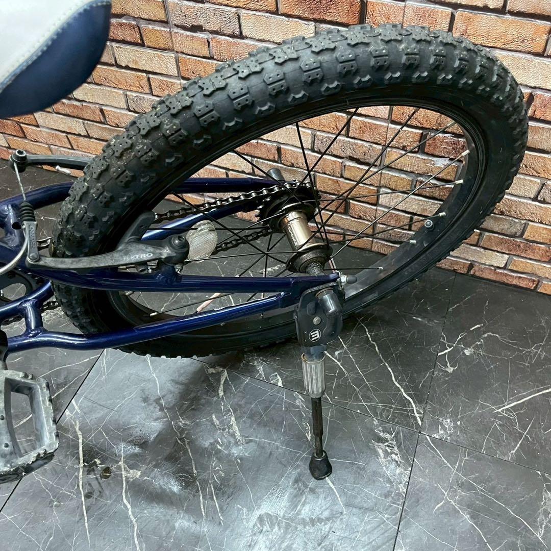 74】子供用自転車 子供車 ヨツバサイクル ブルー 20インチ シングル