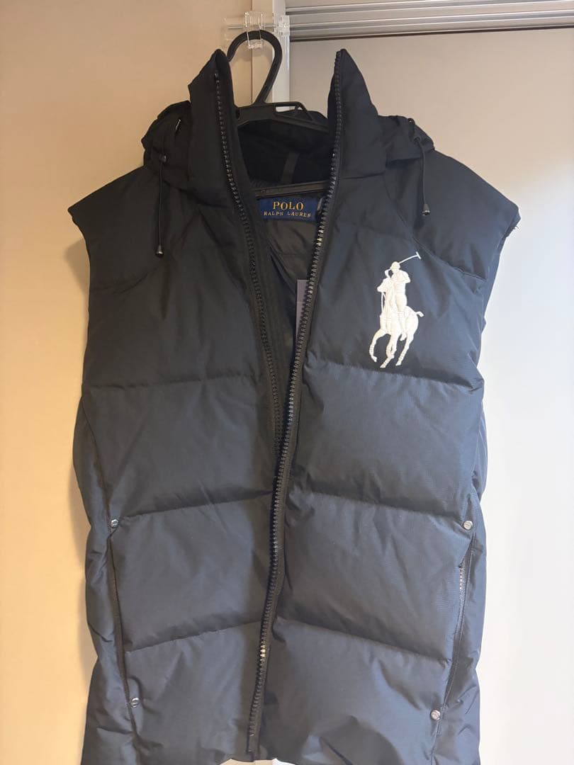 タグ付き】ポロラルフローレン☆ビッグポニー刺繍ロゴ ダウンベスト
