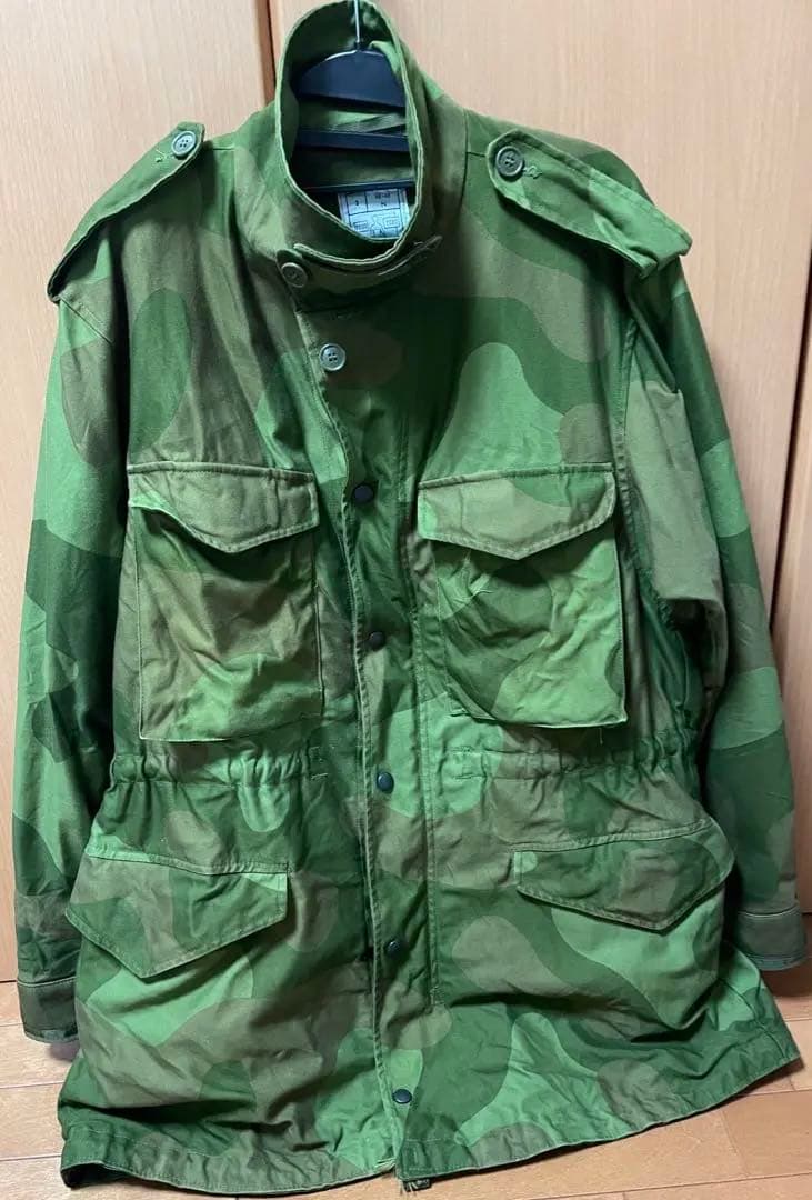 実物　ノルウェー陸軍　M75迷彩スモック（M85・フィールドジャケット）サバゲー 原型はアメリカ軍M43フィールドジャケットです！【ノルウェーの軍服