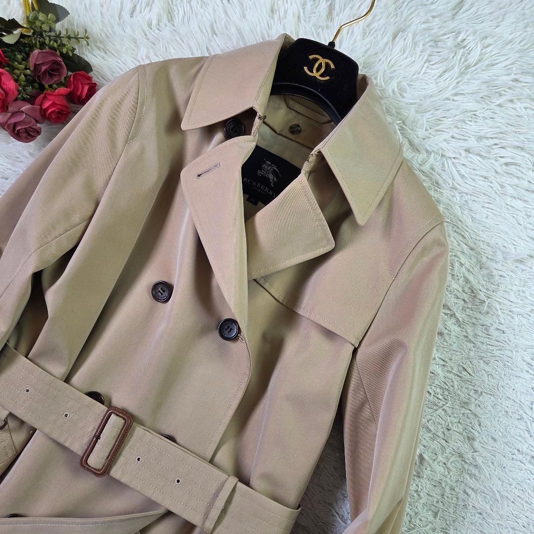 美品 バーバリー トレンチコート ハニーベージュ ノバチェック