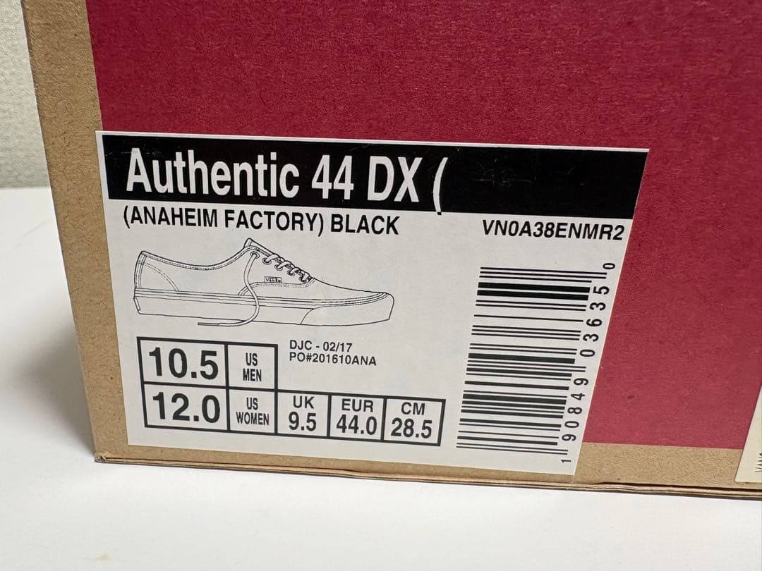 靴 VANS Authentic 44Dx 28.5cm