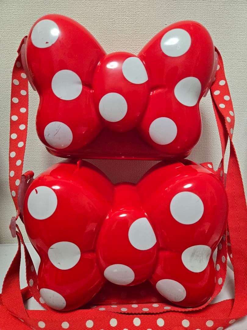 お*こ様 ディズニーリゾート　ミニーちゃん　リボン　ポップコーンバケット　２コ マグカップ・湯のみ ミニーマウス(リボン/パープル) ポップコーン