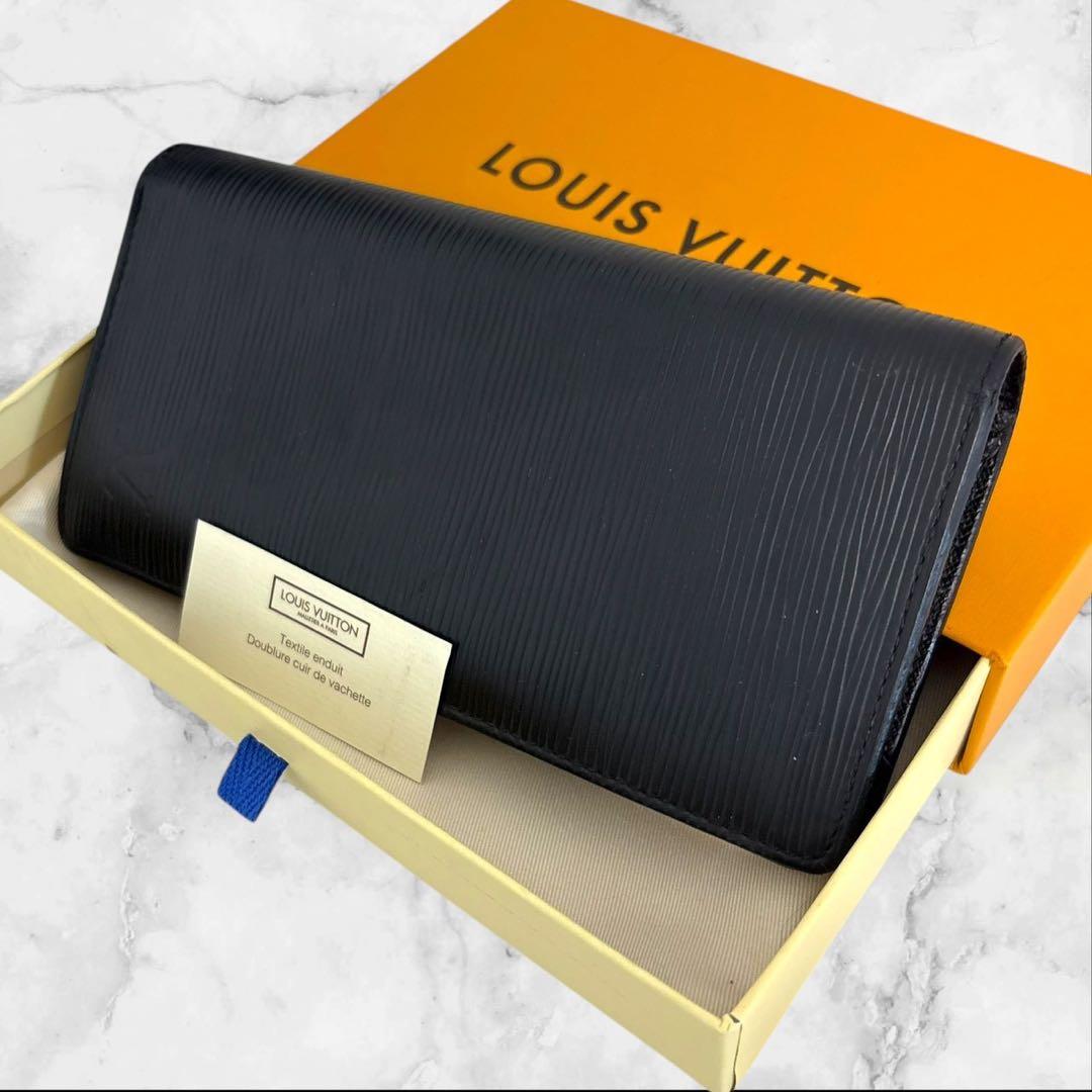 極美品✨ ルイヴィトン エピ ポルトフォイユ ブラザ 長財布 折り財布 ブラック 正規紙袋無料】ルイヴィトン 長財布 新品 小銭入れあり メンズ エピ