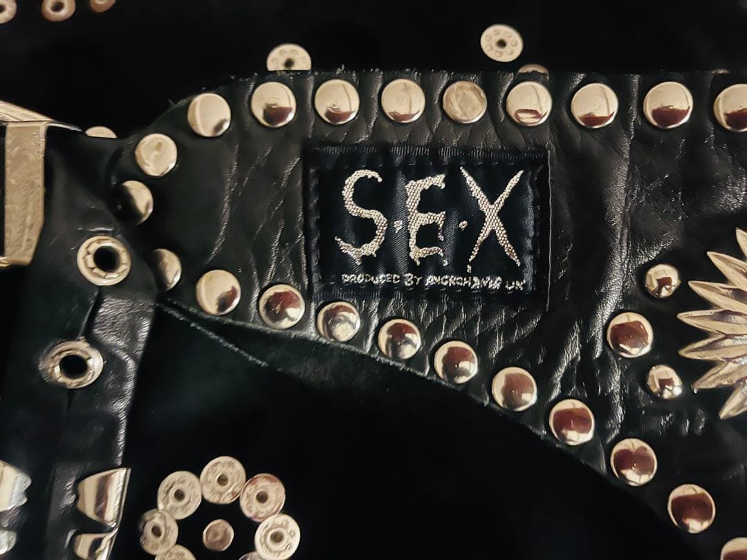 【ワールズエンド】SEX アングロマニア　ウエスタンスタイルベルト ウエスタン レザーベルト 牛革 男女兼用 ユニセックス メンズ