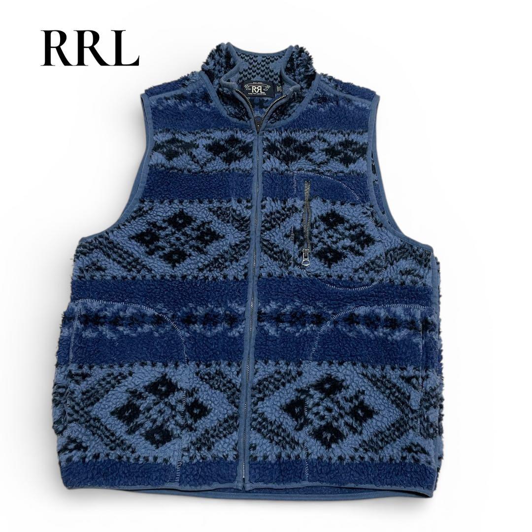 RRL フリースベスト M ネイティブ柄 ブルー ラルフローレン ポーラテック 楽天市場】ラルフローレン POLO Ralph Lauren ネイティブ ダウン